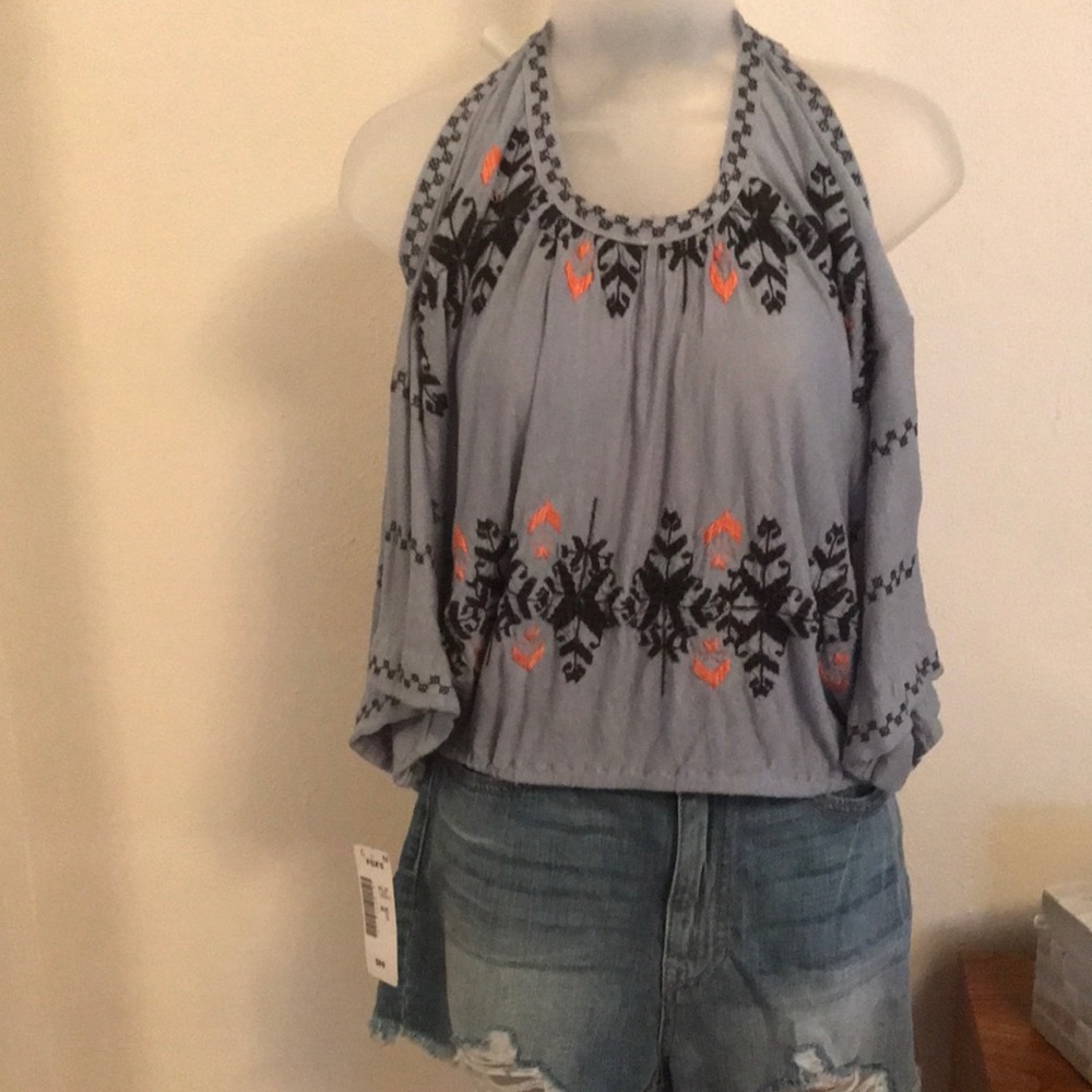 Free People cold shoulder top